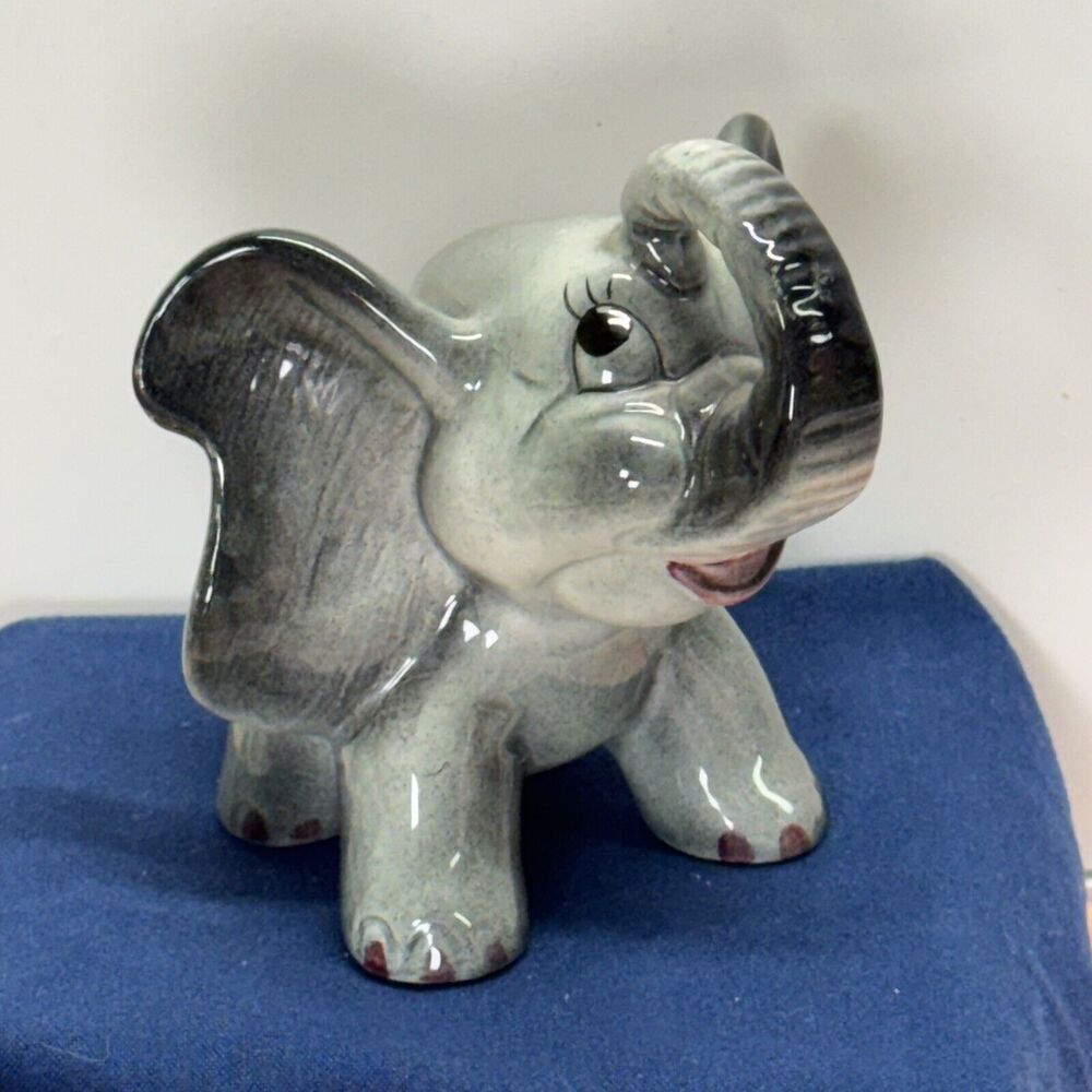 Vintage 1950s Baby Elephant Figurine‎ - Weatherby, England